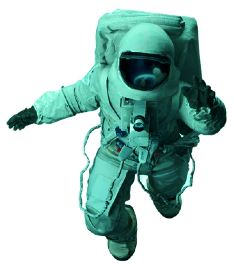 Astronauta flutuando